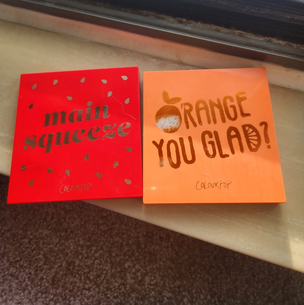Colourpop Eyeshadow Bundle: Main Squeez and Orange You Glad